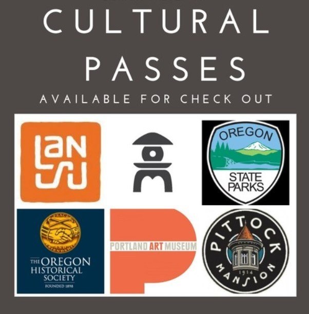 Cultural Passes Available for Check Out.