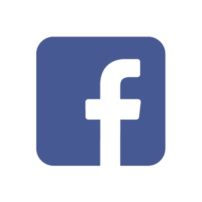 The Facebook logo of a white letter F on a blue background.