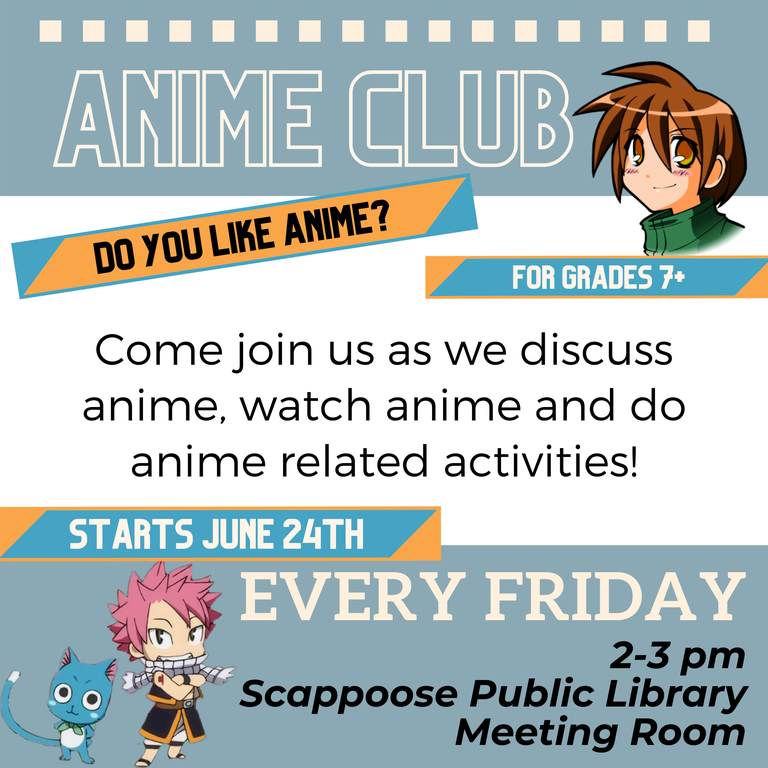 Anime Club  Ridgefield Library